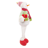 SXR83462 Christmas Snowman Santa Snowman Fabric Standing Decorations