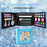 kid pretend play makeup blue book 5 years old blue book kid girl real makeup set nail polish make up toy kids makeup kit 2104M