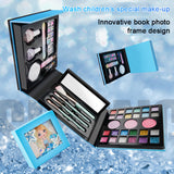 kid pretend play makeup blue book 5 years old blue book kid girl real makeup set nail polish make up toy kids makeup kit 2104M