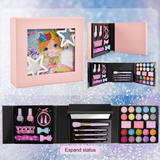 2023 book shape pretend play kids makeup kit for girls kids makeup sets for girls make up kit girls toys 2104N