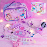 New Design Children Pretend Play Cosmetic mermaid Girls Makeup Toy for Kids Bag pretend play makeup set 2104Z/2104Y