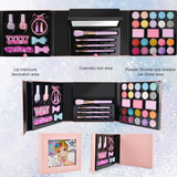 2023 book shape pretend play kids makeup kit for girls kids makeup sets for girls make up kit girls toys 2104N