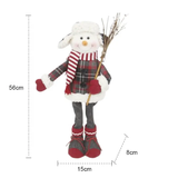 SXR5615/2 Christmas Xmas Ornament Faceless Gnome Doll Handmade Craft Doll Dwarf Gnomes