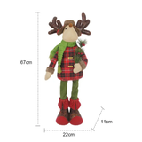 SXL6722/4 Long Legs Doll Toys Plush Christmas Reindeer Toy Christmas Decorative Gift for Outdoor