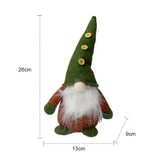 SAR2613 Plush Christmas Gnome Handmade Doll Dwarf Gnomes Festival Gift Christmas Tree Decoration