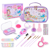 New Design Children Pretend Play Cosmetic mermaid Girls Makeup Toy for Kids Bag pretend play makeup set 2104Z/2104Y