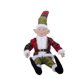 RJL4010 Christmas Sitting Elf Decoration Doll